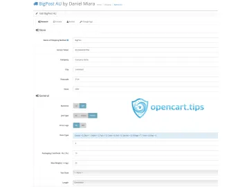 Big Post AU OpenCart Big Post AU OpenCart