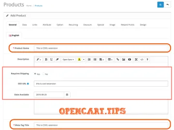 Auto Meta Tag Title and Seo URL OpenCart