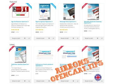 Ribbons Opencart 2