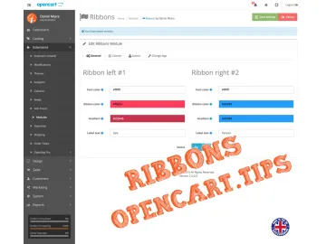 Ribbons Opencart 2