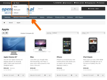 Theme Selector For a Customer